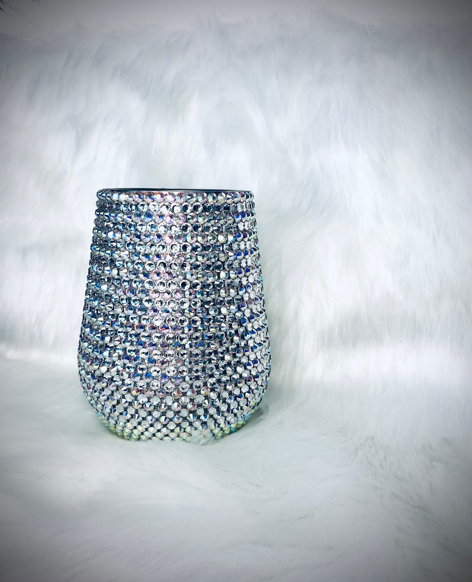 rhinestone wine tumbler