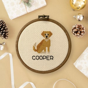 Make Your Own - Cross-Stitch Pet Portrait Kit | Animal Lover | Handmade Embroidery Set | Needlepoint | Personalised DIY Gift | Home Decor