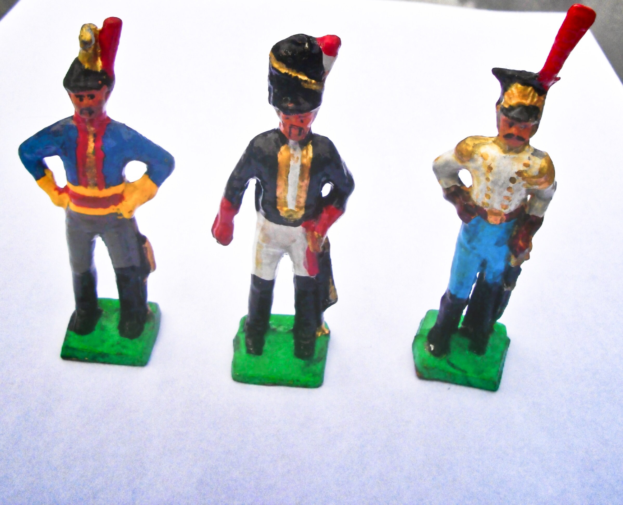 Napoleonic Wars Officers Three Hand-made 1/32 Traditional Style Toy ...