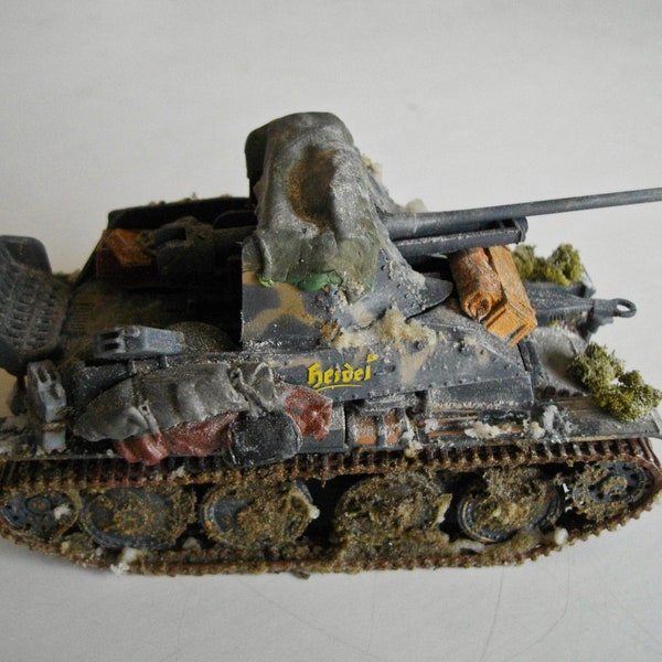 Marder lll Tank Destroyer German Army Eastern Front WW ll New Millennium 1/48 Combat Customized