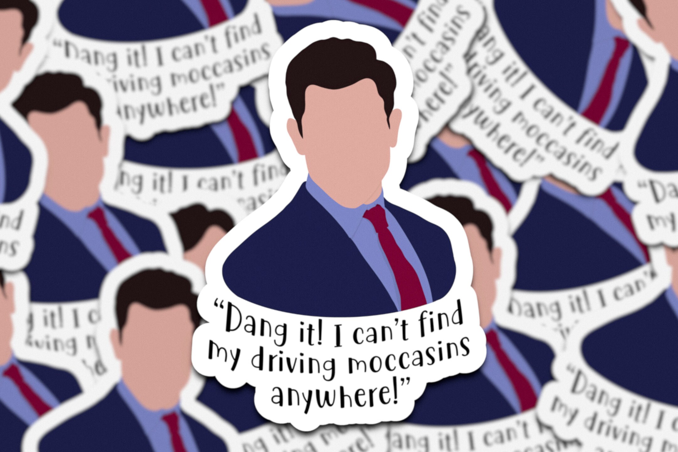 Schmidt New Girl Driving Moccasins New Girl Quote Sticker
