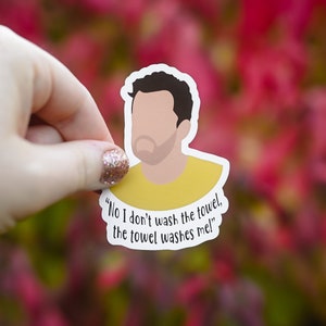 MAGNET Nick Miller New Girl | Das Handtuch wäscht mich! | New Girl Zitat Sticker | Lustiges neues Mädchen Aufkleber | - Nick Miller Zitate