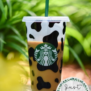 Cow Print Reusable Starbucks Venti Cold Cup