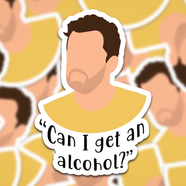 Nick Miller New Girl | Can I Get An Alcohol?| New Girl Quote Sticker| Funny New Girl Sticker | - Nick Miller Quotes