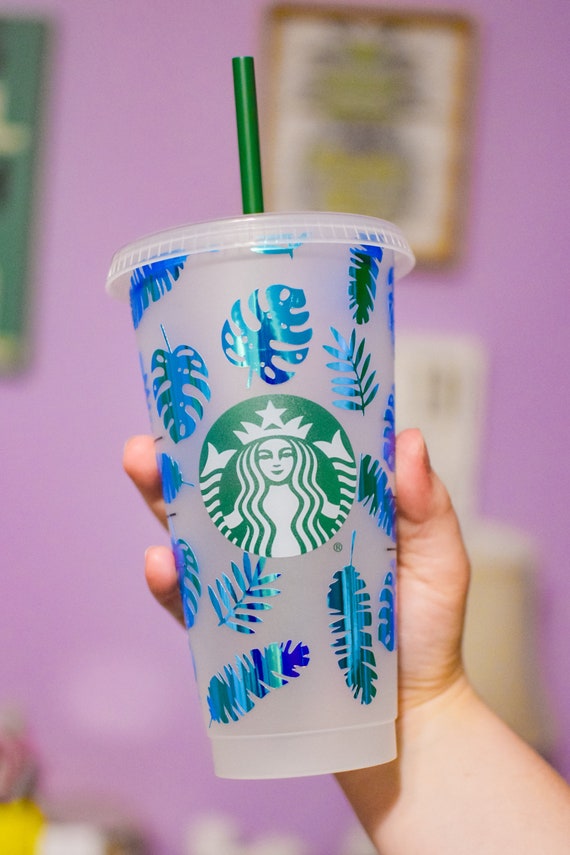 Monstera Starbucks Cup: Holographic Plant Design, Customizable Venti Tumbler  - Etsy