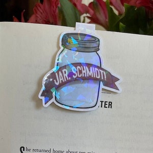 Magnetic BOOKMARK Jar Schmidt | Schmidt Quote | New Girl Quote Sticker| Funny New Girl Sticker |