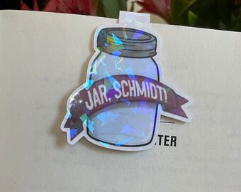 磁気ブックマーク Jar Schmidt | シュミットの名言 | New Girl の名言ステッカー | 面白い New Girl ステッカー |