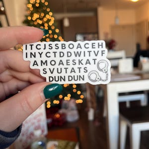 Law and Order SVU Sticker: "Dun Dun" Vinyl Decal for True Crime Fans image 3