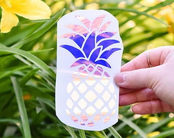 Holographic Pineapple Decal/Sticker | Pineapple Sticker | Pineapple Decal | Pineapple Laptop Decal | Pineapple Car Decal | Pineapple gift