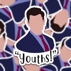 Schmidt New Girl | Youths!  | New Girl Quote Sticker| Funny New Girl Sticker | - New Girl Sticker!