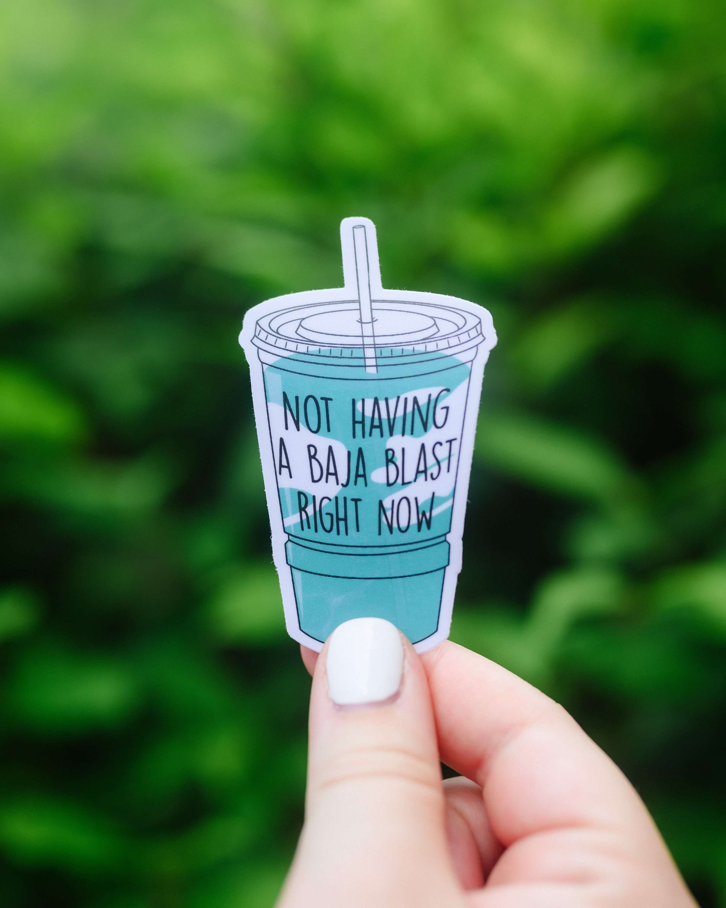 Right Now Sticker Not Having a Baja Blast Right Now Waterproof Sticker - Vinyl Sticker ...