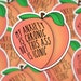 My Anxiety Is Chronic But This Ass Is Iconic | Peach Sticker | anxiety sticker | Squats Sticker | Workout Sticker | Sassy Peach