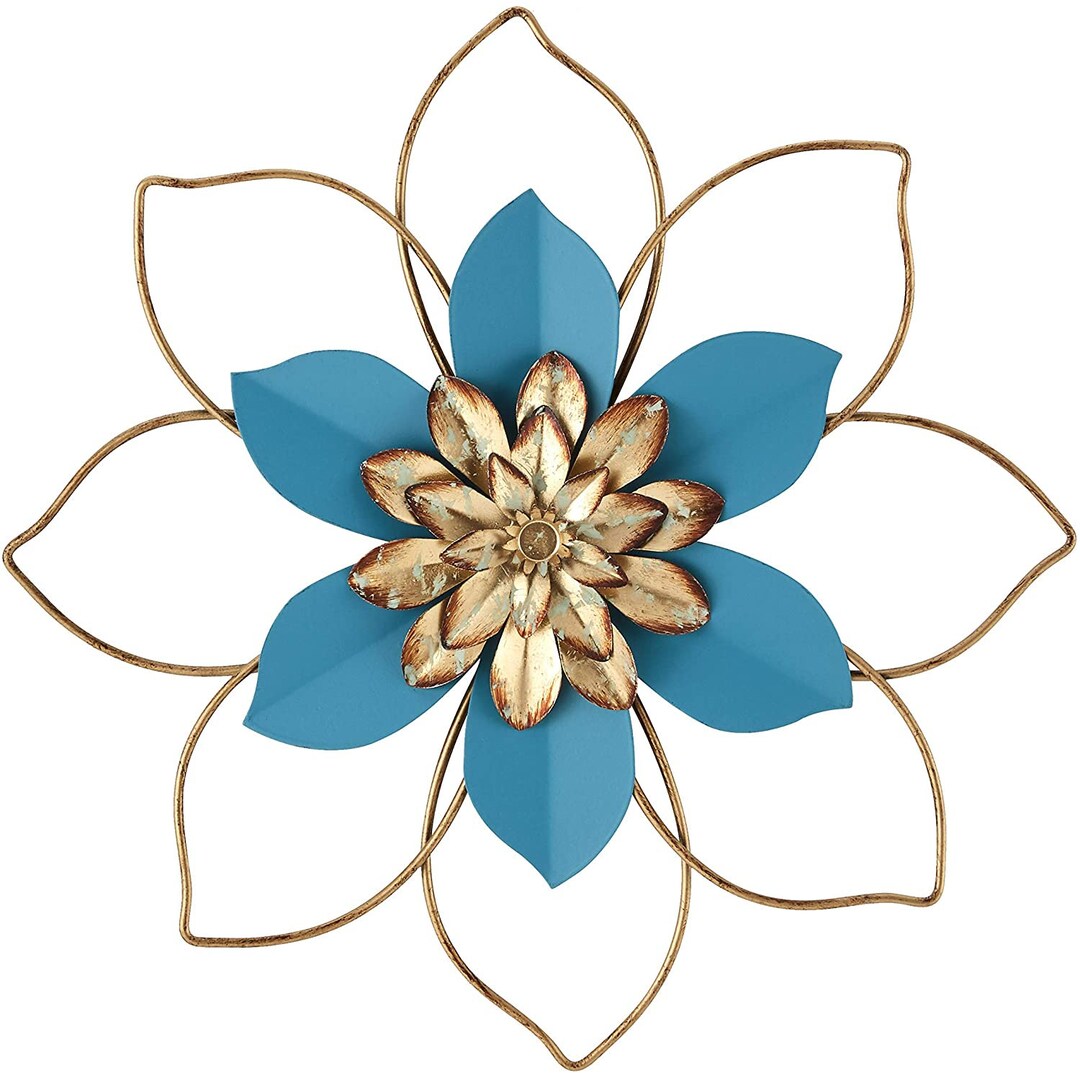 Metal Flower Wall Decor Hanging Decorations Home Decor for Bedroom ...