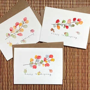 Thanksgiving Cards Etsy