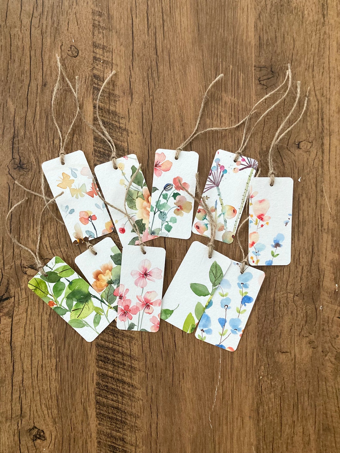 Assorted Botanical Gift Tags Watercolor Gift Tags Original Etsy