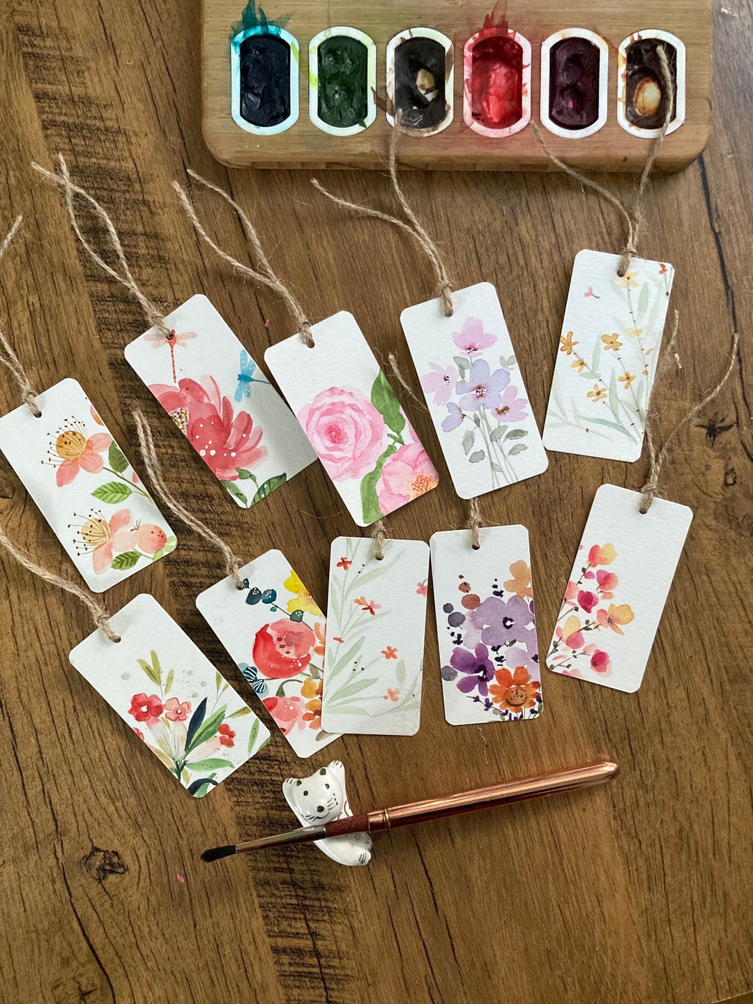 Assorted Botanical Gift Tags Watercolor Gift Tags Original Etsy