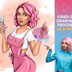 Aangepaste portretfoto met bedrijfslogo | Beauty Logo | Realistisch portret van foto-| Cartoon logo | Fashion Logo voor winkel | Boutique Logo Ontwerp