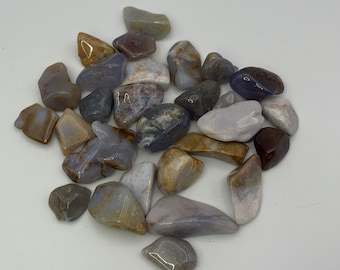Blue Chalcedony, Demure Crystal, Tumbled Stone - 2 Per Order