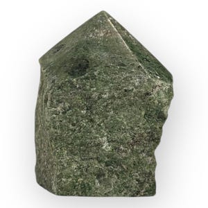 Jade Gemstone Rough Base Polished Generator Point Green Crystal Home Decor (Z)