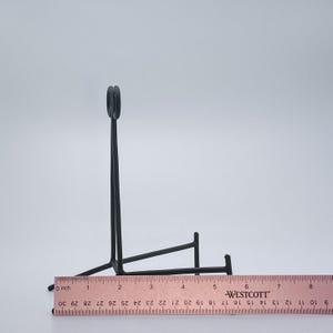 Black Easel Stand, Metal, Mineral Display, Agate Stand, Geode Stand Medium