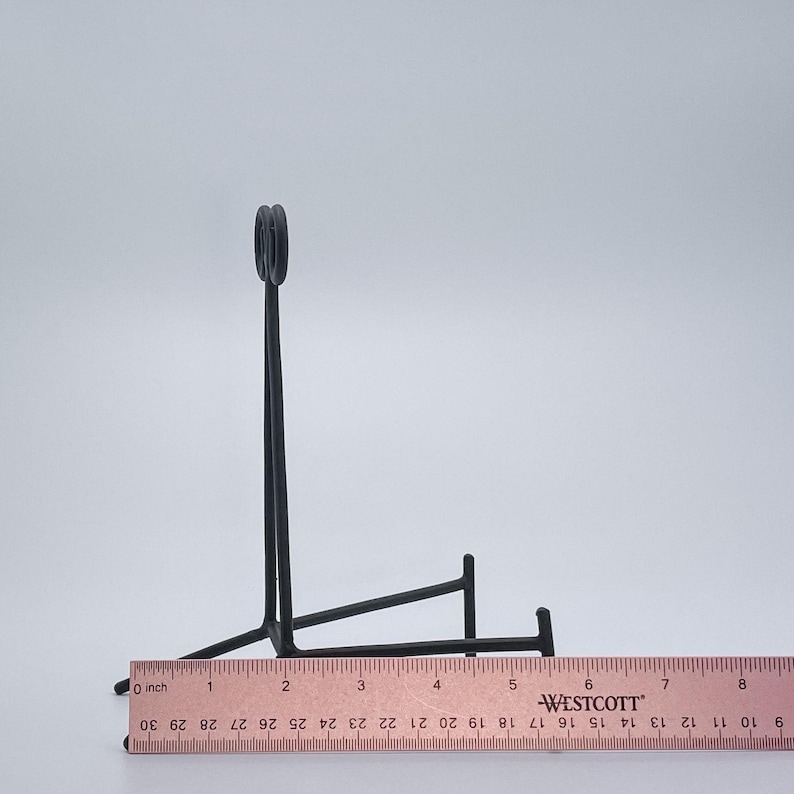 Black Easel Stand, Metal, Mineral Display, Agate Stand, Geode Stand Medium