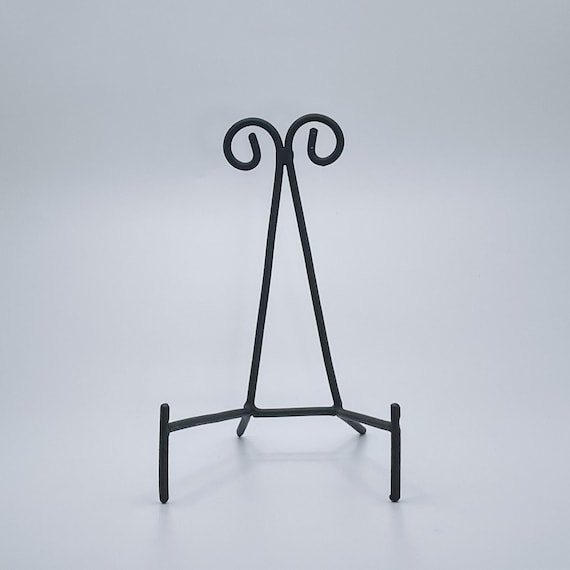 Black Easel Stand, Metal, Mineral Display, Agate Stand, Geode Stand