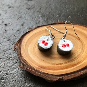 Sushi Roll earrings | Kawaii | Japanese | Dolls house food