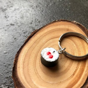 Tiny Sushi Roll Key-ring | Kawaii | Japanese | Miniature food Keychain