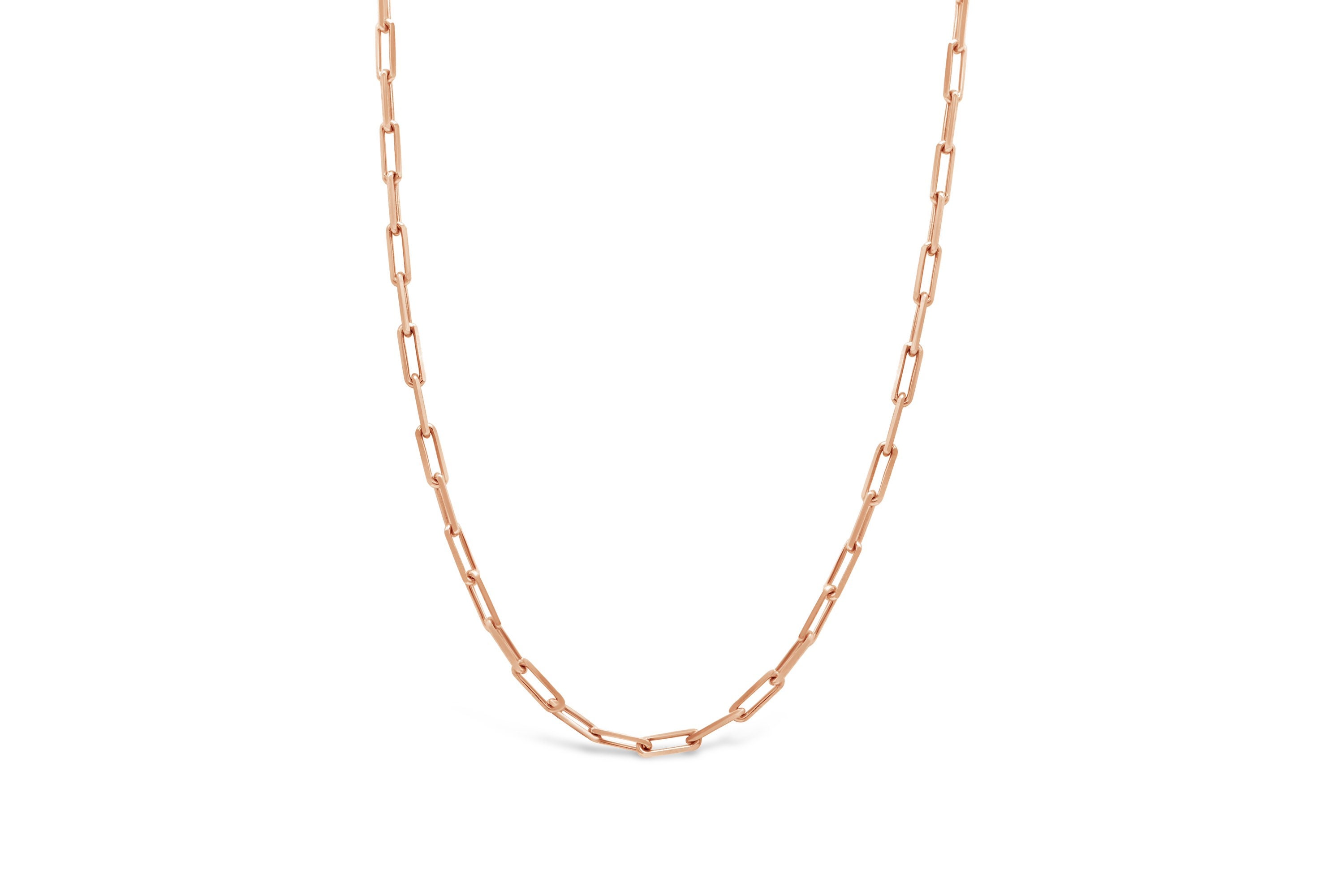 Gold vermeil on sale paperclip necklace