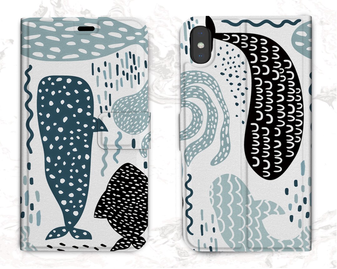 Iphone 12 Pro Max Whales Card Holder Wallet SE Plain Xr Glam Etsy