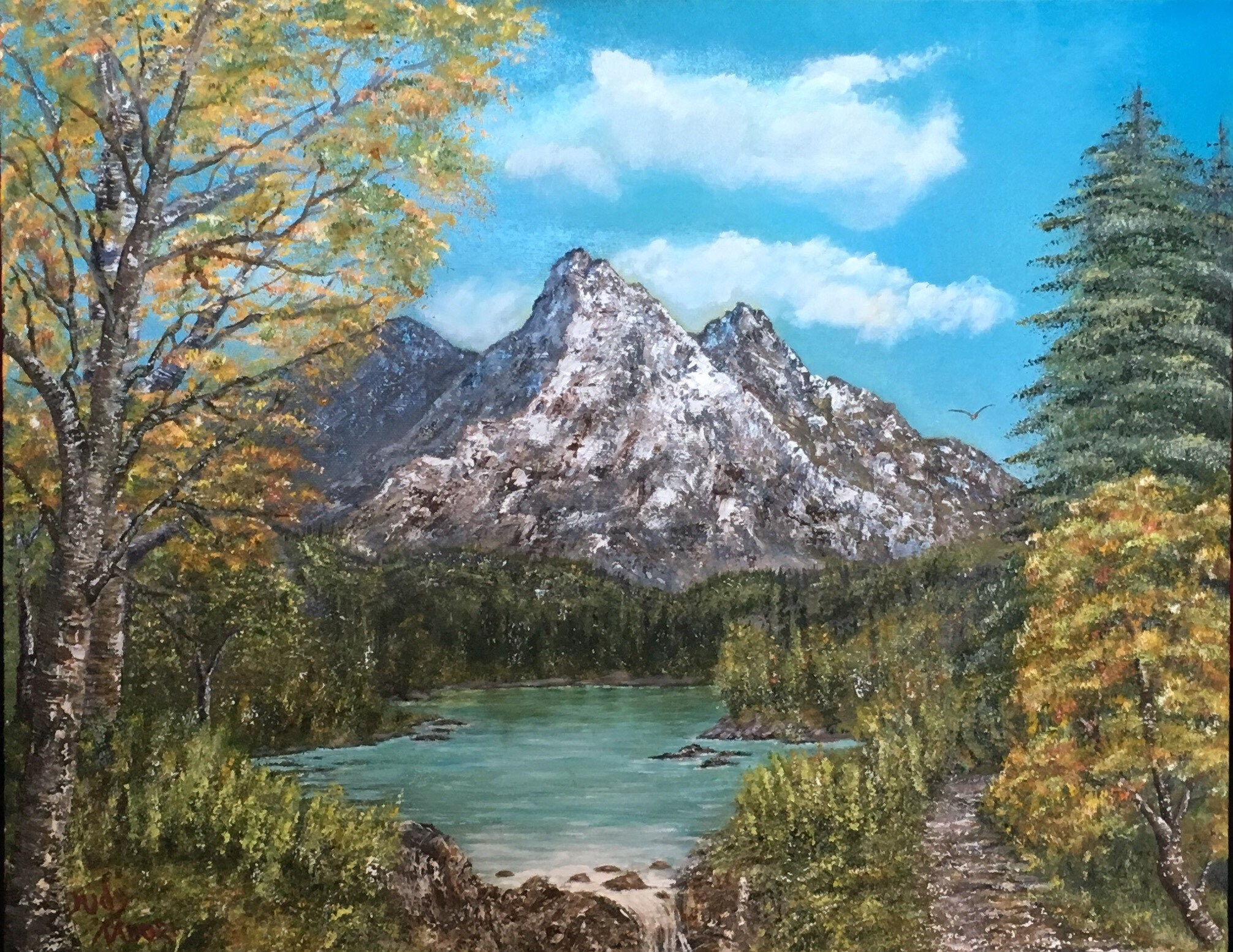 High Mountain Lake Original Oil Painting - Etsy