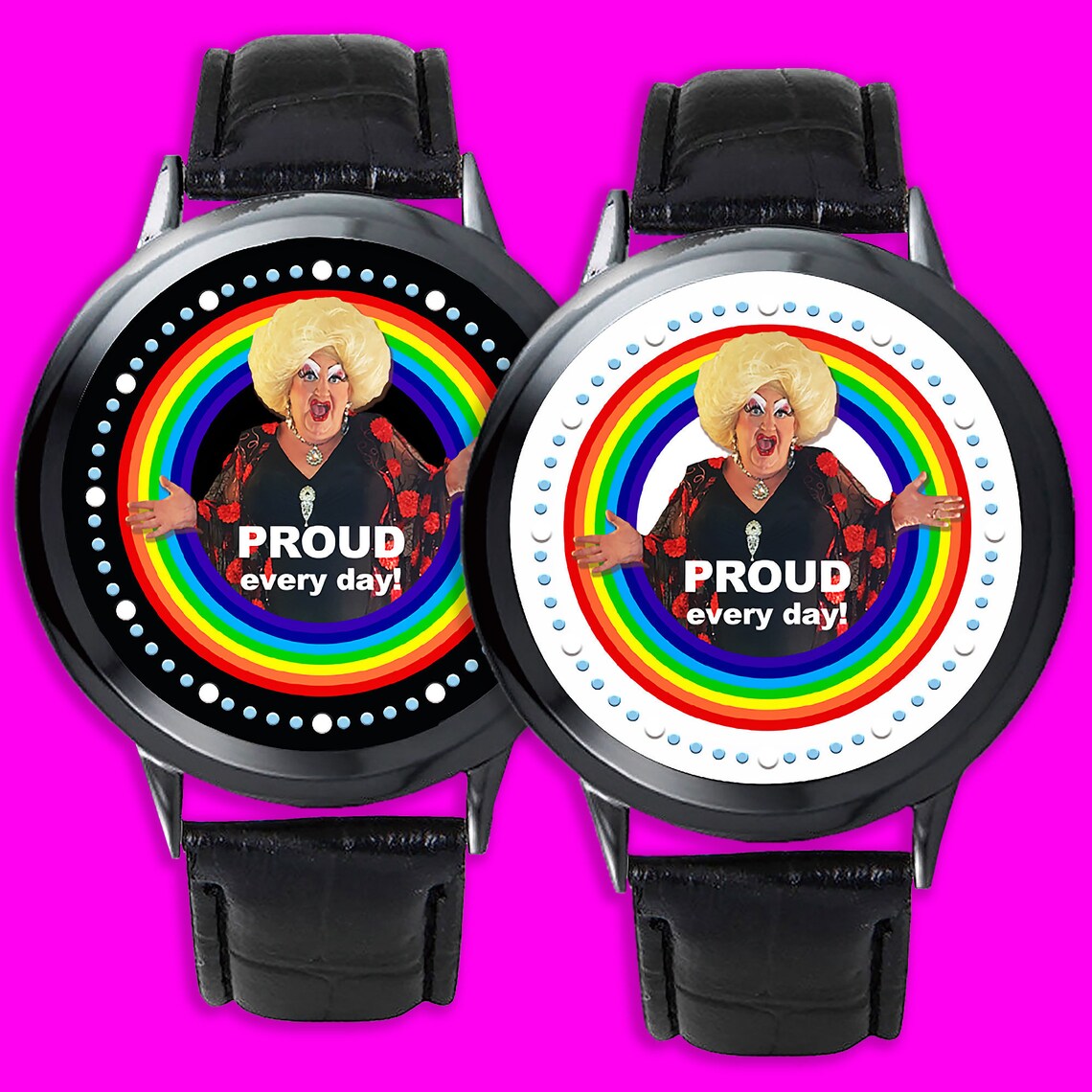 PROUD every day Wristwatch Etsy