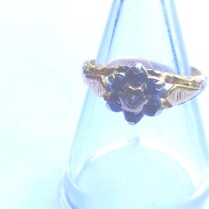 Vintage 18ct Gold Sapphire and Diamond engagement ring size I and half