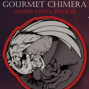 Adesivo in vinile opaco Gourmet Chimera da 6"
