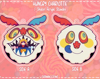 Hungry Hungry Charlotte 3" Shaker Acrylic Charm