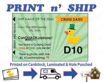 St. Patrick's Day Cruise Duck Tags: Personalized, Laminated