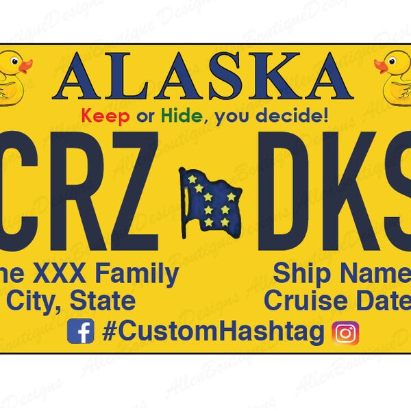 Alaska Cruise Duck Tag Etsy