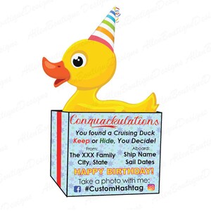 誕生日カスタマイズダック タグ: テーマ 誕生日 / 個人情報でカスタマイズ