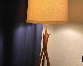 danish teak lamp