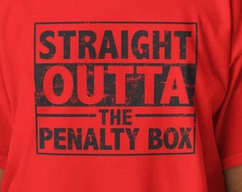 Kids Hockey T-Shirt | Straight Outta The Penalty Box Shirt