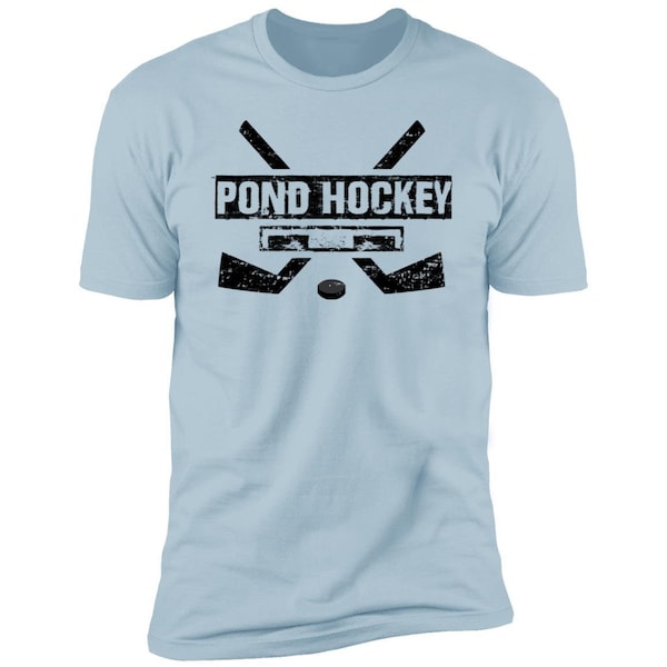 Pond hockey Tshirt | Backyard Hockey | Pond Hockey Net | Hockey Sticks Shirt | Outdoor Hockey Apparel