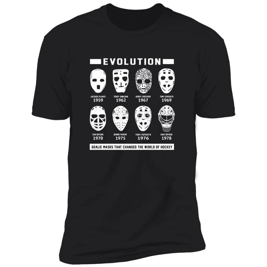 NHL Goalie Mask Evolution Tshirt Hockey Goalie Shirt Etsy