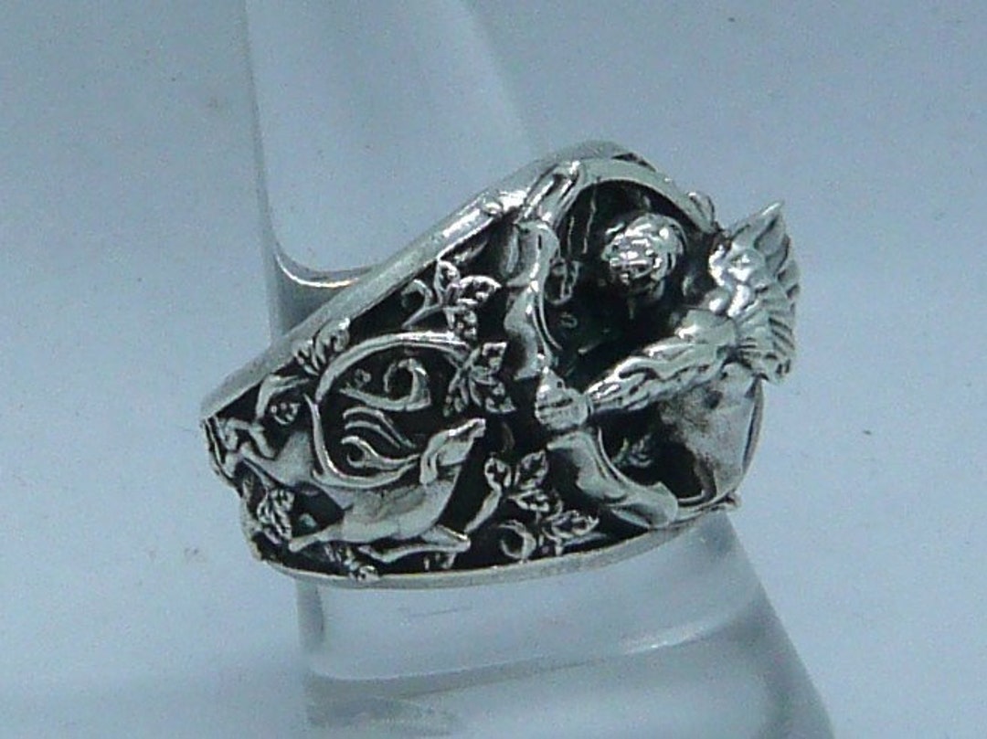 Anello Firenze II Fatto A Mano - Anello In Argento Sterling Solido - Foto 4