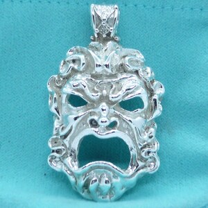 Apotropaic mask in 925 sterling silver maschera apotropaica Magna Grecia in argento 925 millesimi