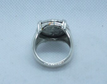 Argento Sterling Solitario Anello Fidanzamento Gemma 925 Marchiato - Foto 8