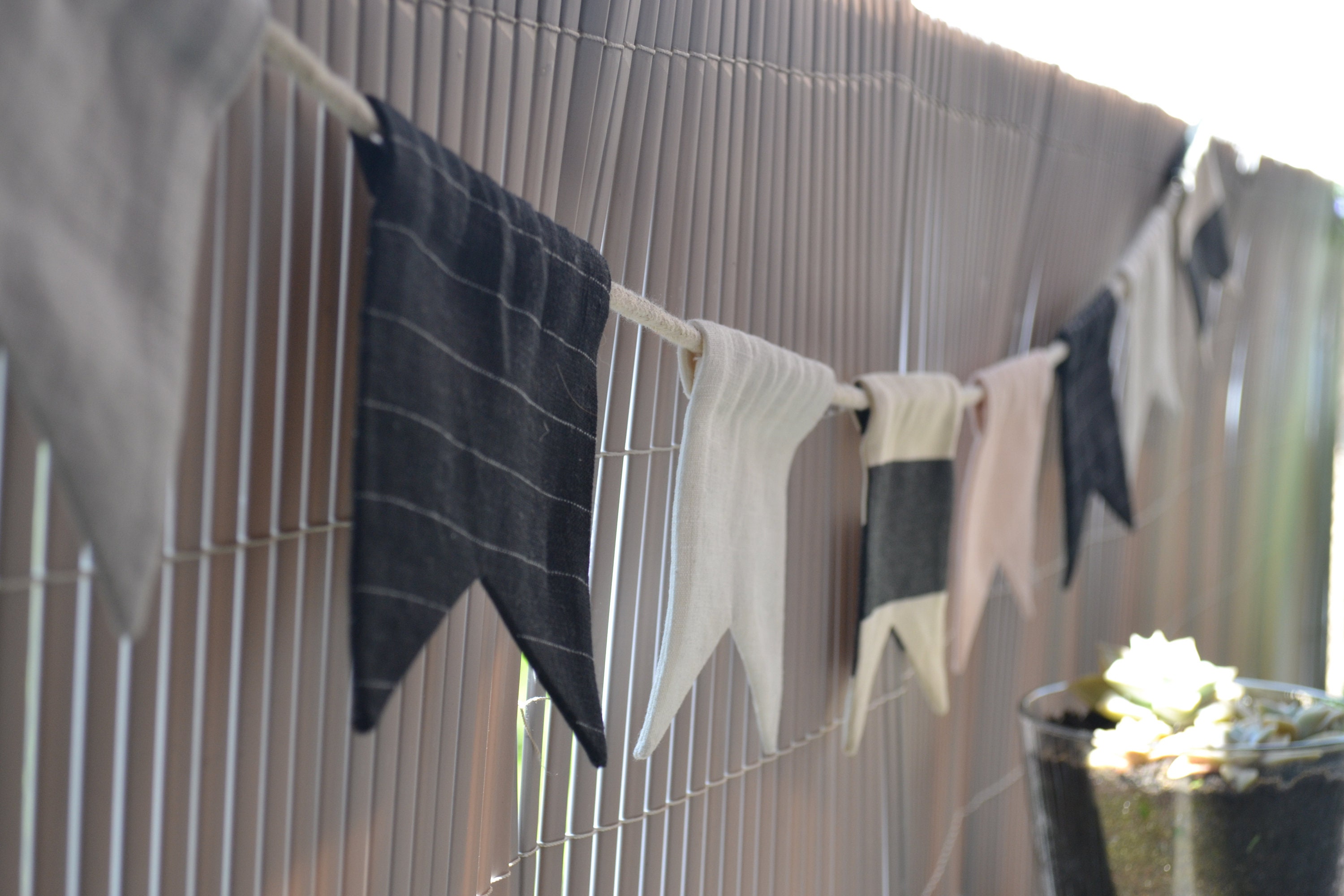 Guirlande de Fanions en Lin