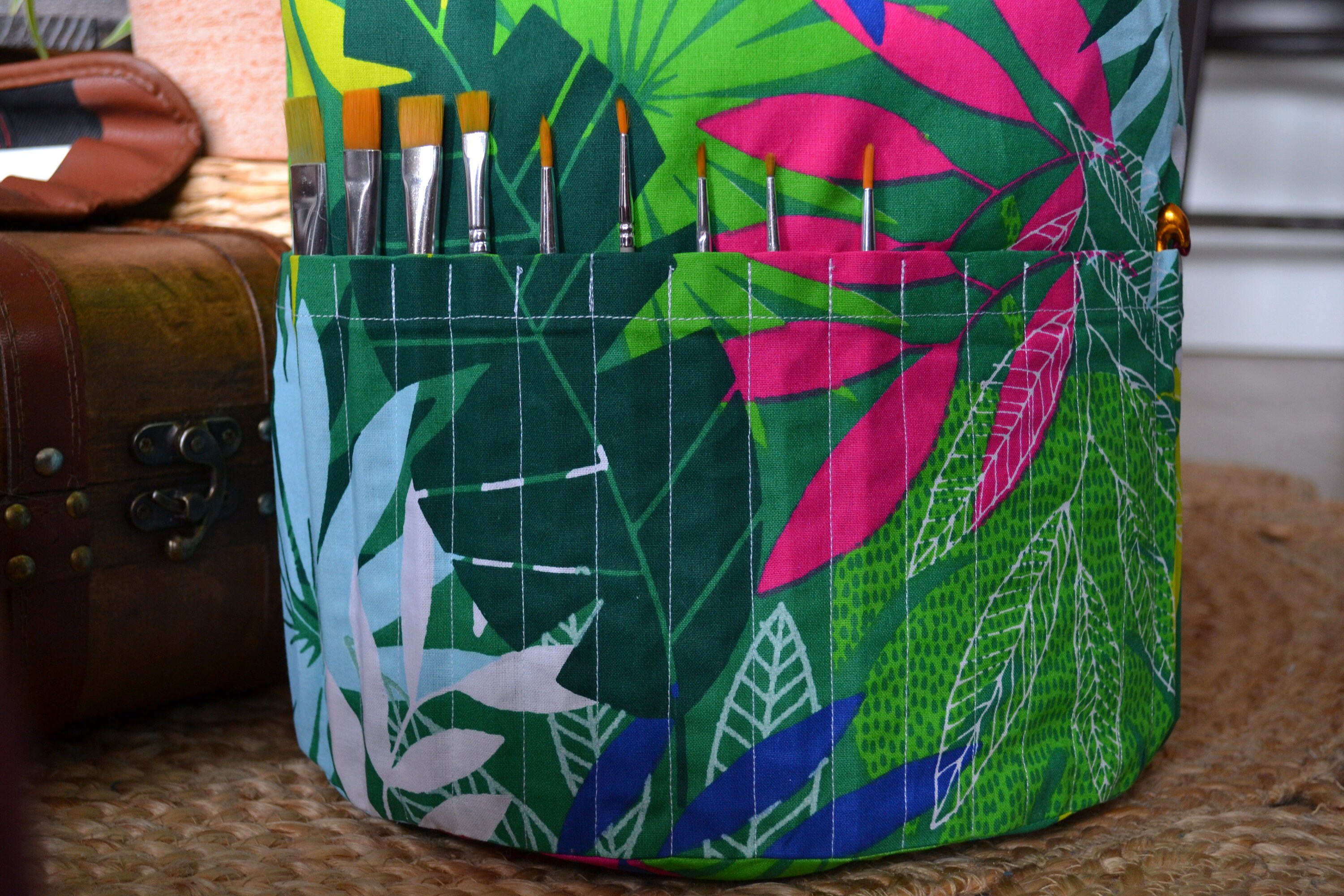 Cesta de almacenamiento de tejer o pintar | Etsy