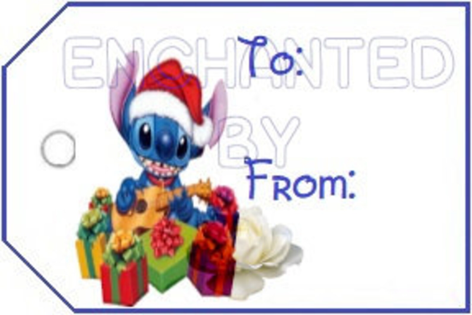 Disney Lilo and Stitch Printable Holiday Gift Tags | Etsy