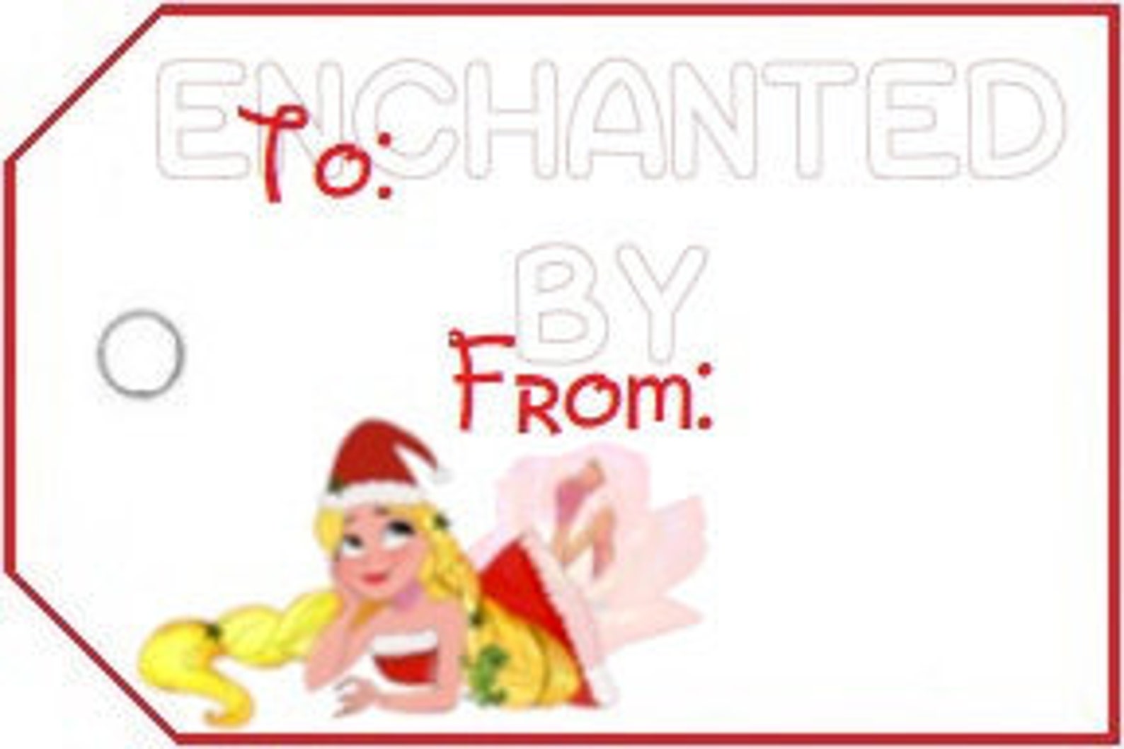 Princess Rapunzel Printable Holiday Gift Tags | Etsy