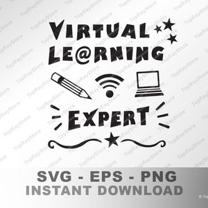 Virtual Learning Expert SVG Virtual Learning SVG Virtual - Etsy
